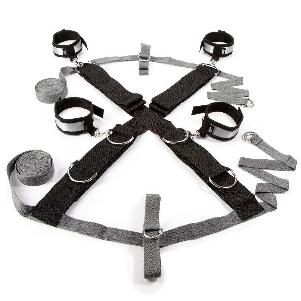 Fifty Shades of Grey Over The Bed Cross Grinin Elli Tonu Serija Set za vezivanje na krevet