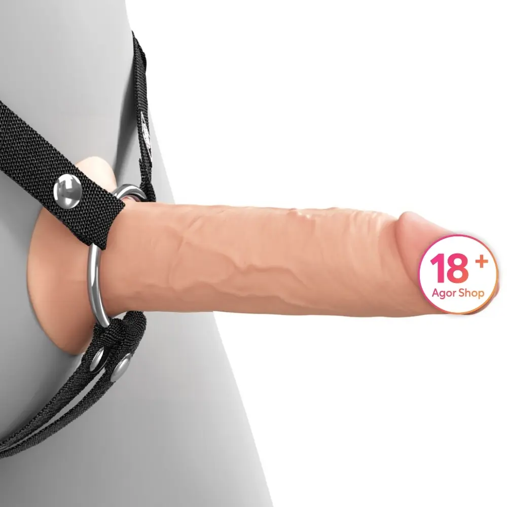 Pipedream Fantasy X-Tensions Elite 6-inčni Šuplji Silikonski Strap-On