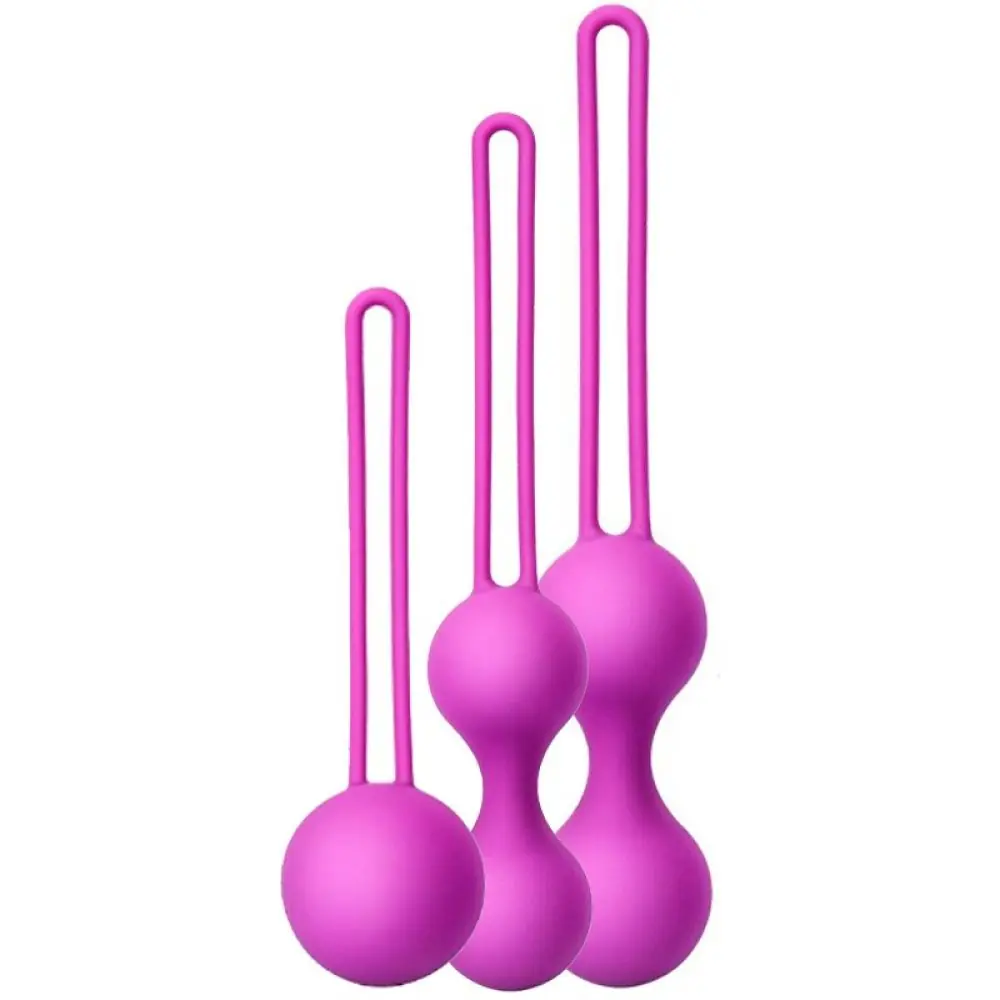 Agor Kegel Benwa loptice set – medicinski silikon i metalne jiggle kugle (ljubičasta)