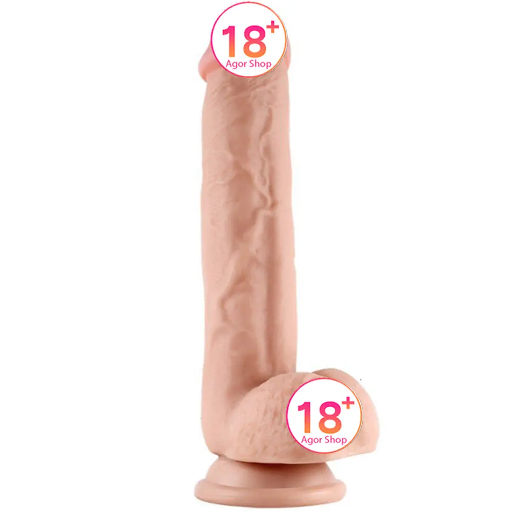 Lovetoy Sliding-Skin Dual Layered Dildo Deri Penetracija 23 cm Realistički Penis