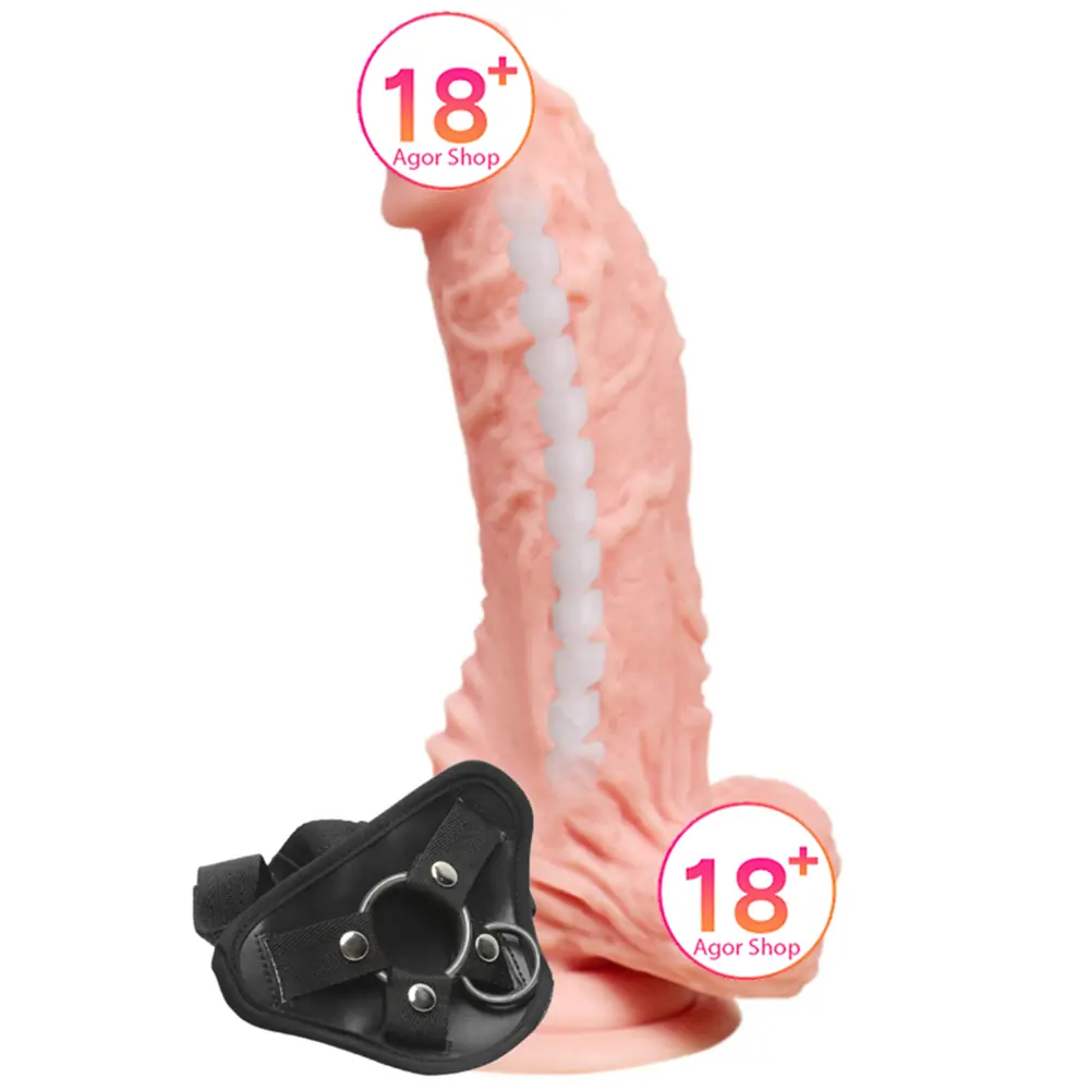 Agor Mars 18,5 cm Pojasno Vezani Remeni Realistički Dildo