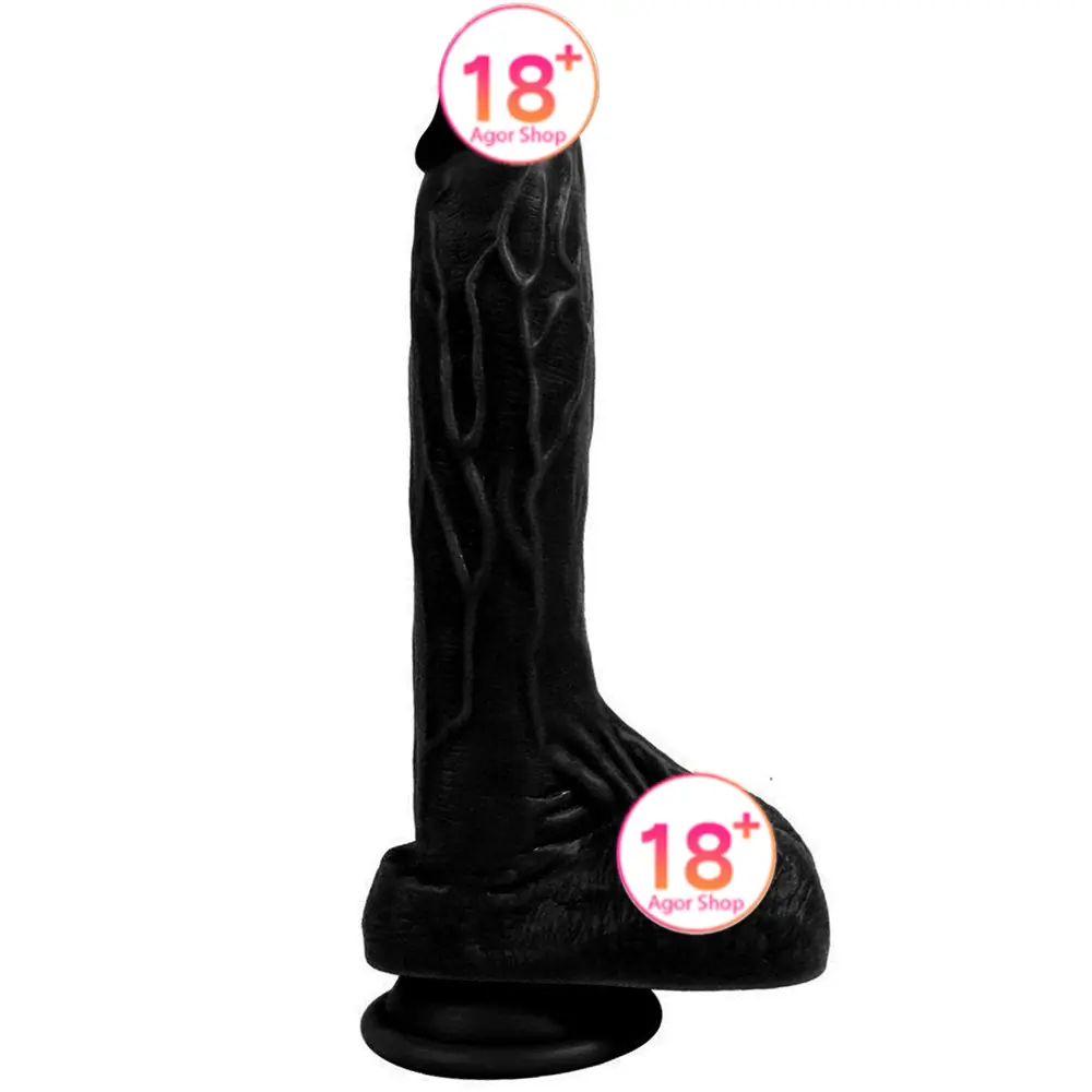 Xise Dildo Series Dragon Black 21 cm realistički penis
