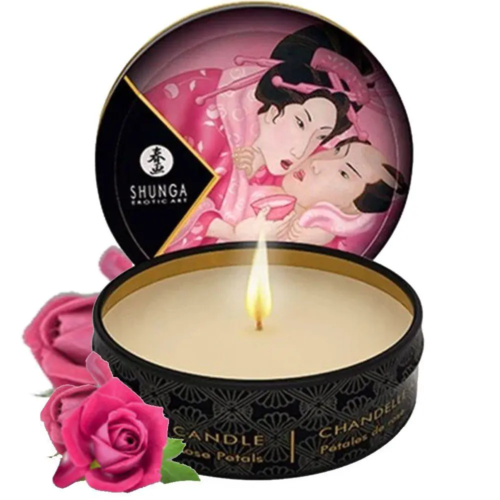 Shunga Mini Masazna Svijeća Rose Petals 30 ml