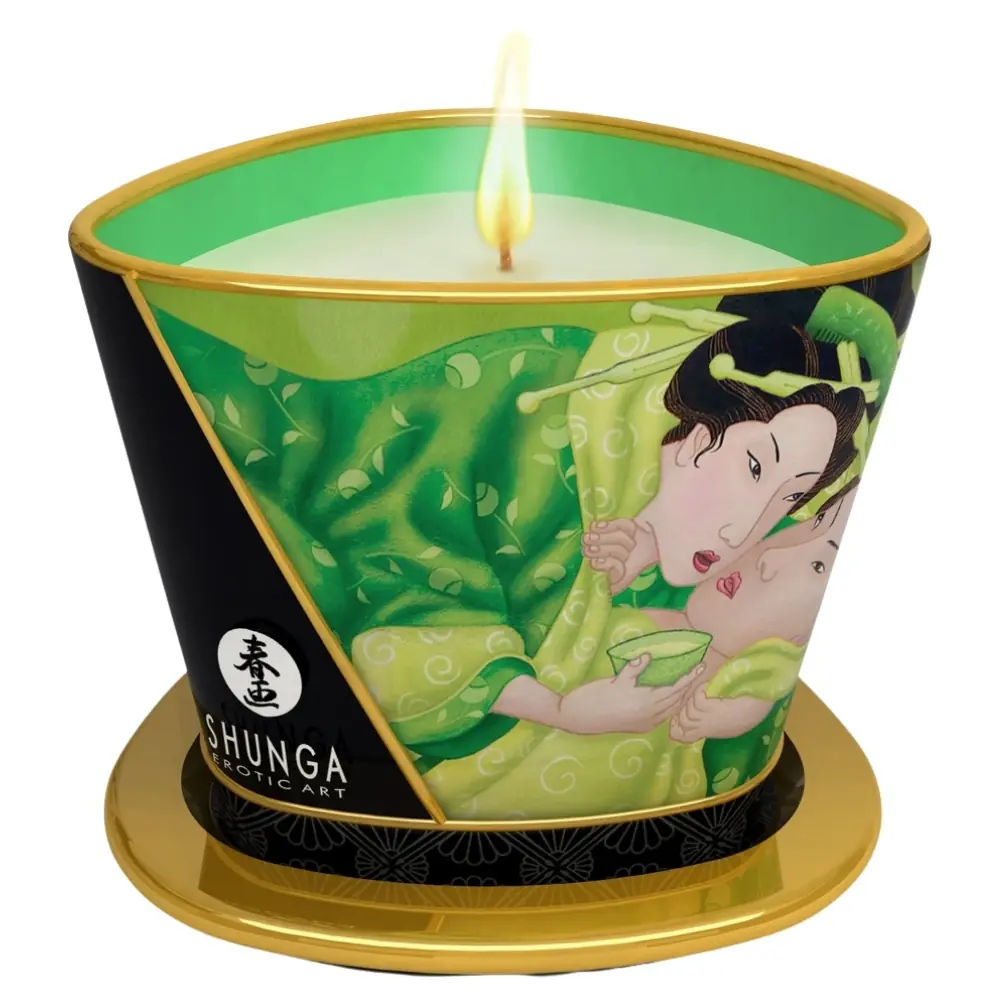 Shunga Masazna svijeća Green Tea 170 ml