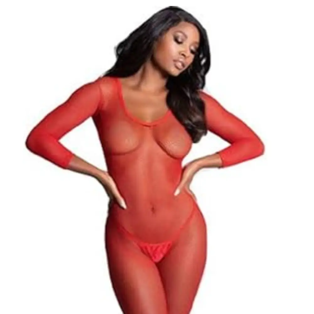 Agor Fantasy Wear Elegant Moments Deep Seksi Bodistoking - Crvena