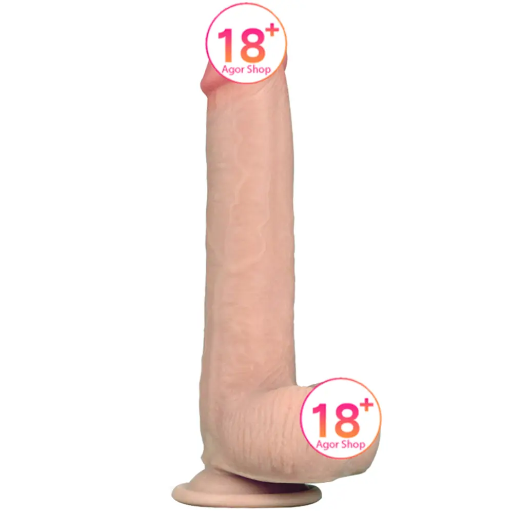 Lovetoy Klizna Koža Dual-Layered Klizajući Dildo 23 cm LV317003