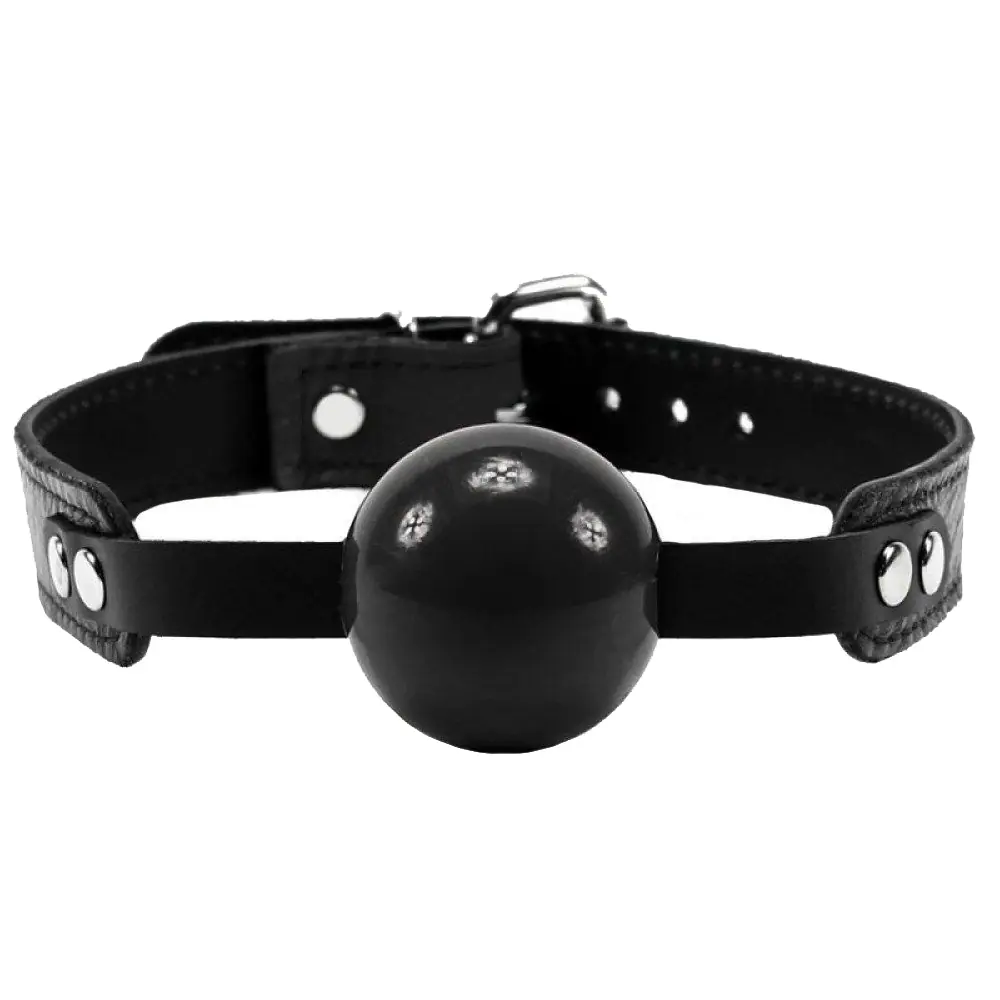Agor Master Ball Gag Crna Koža