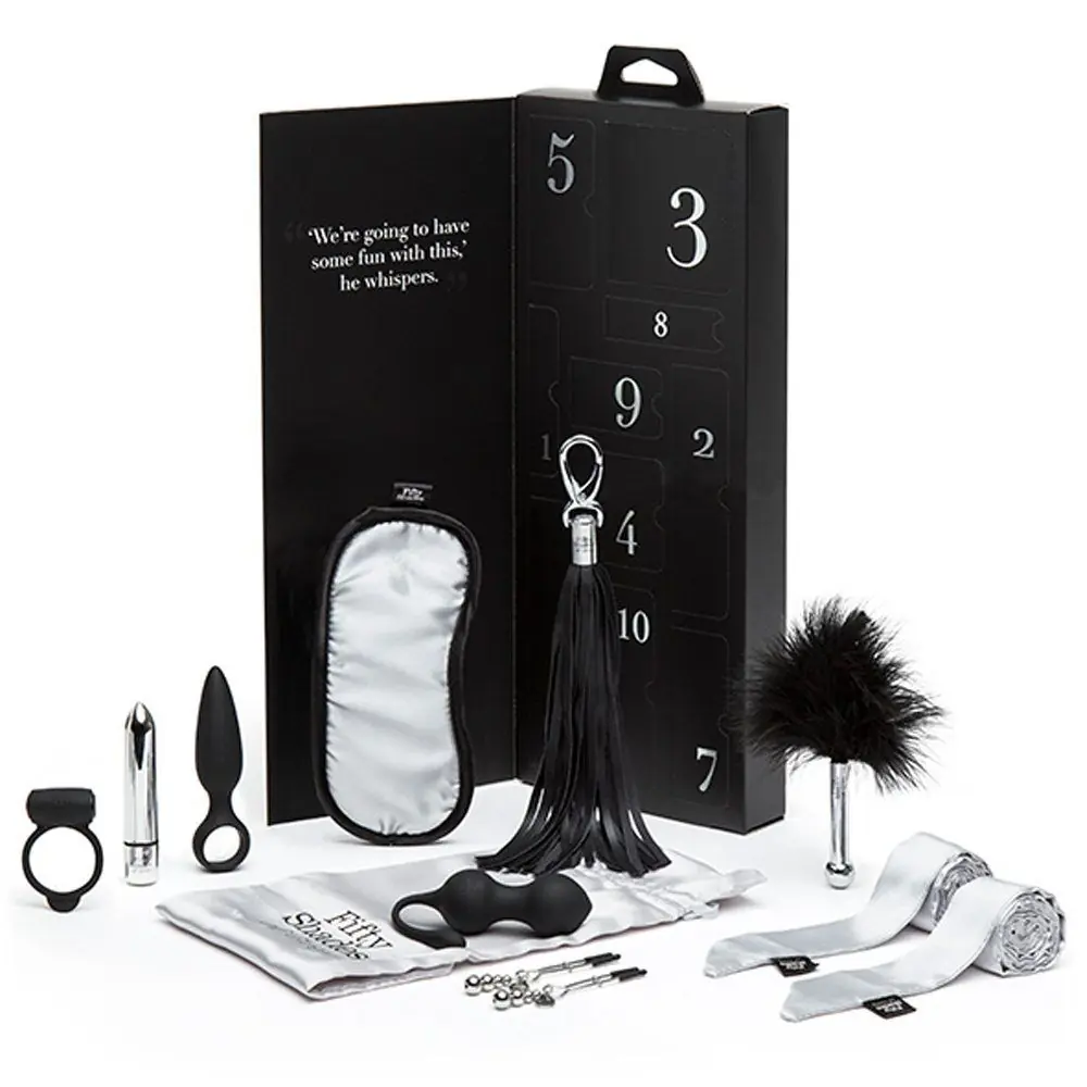 Fifty Shades of Grey Pleasure Overload – set poklona za parove 10 dana užitka