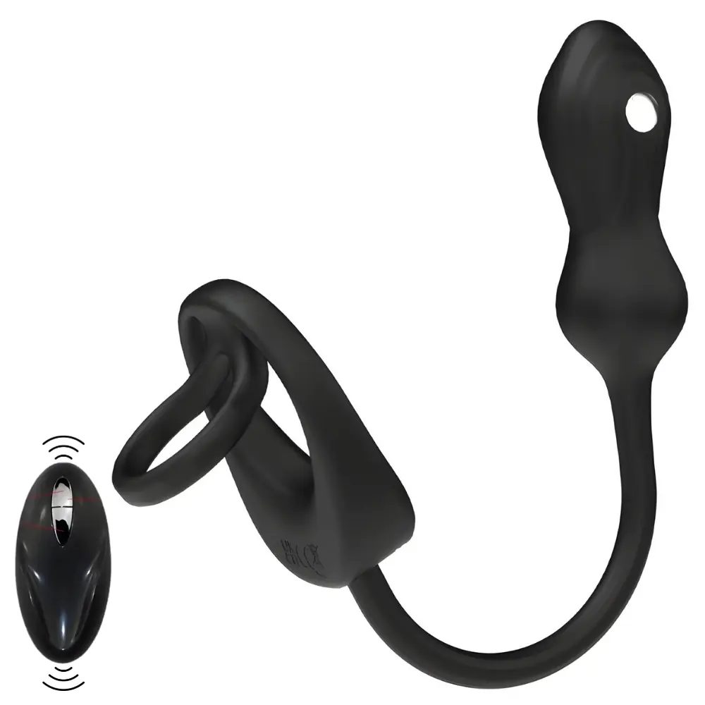 Agor Anal Fantasy Penis Prsten i Prostata Vibrator sa Elektro Šokom