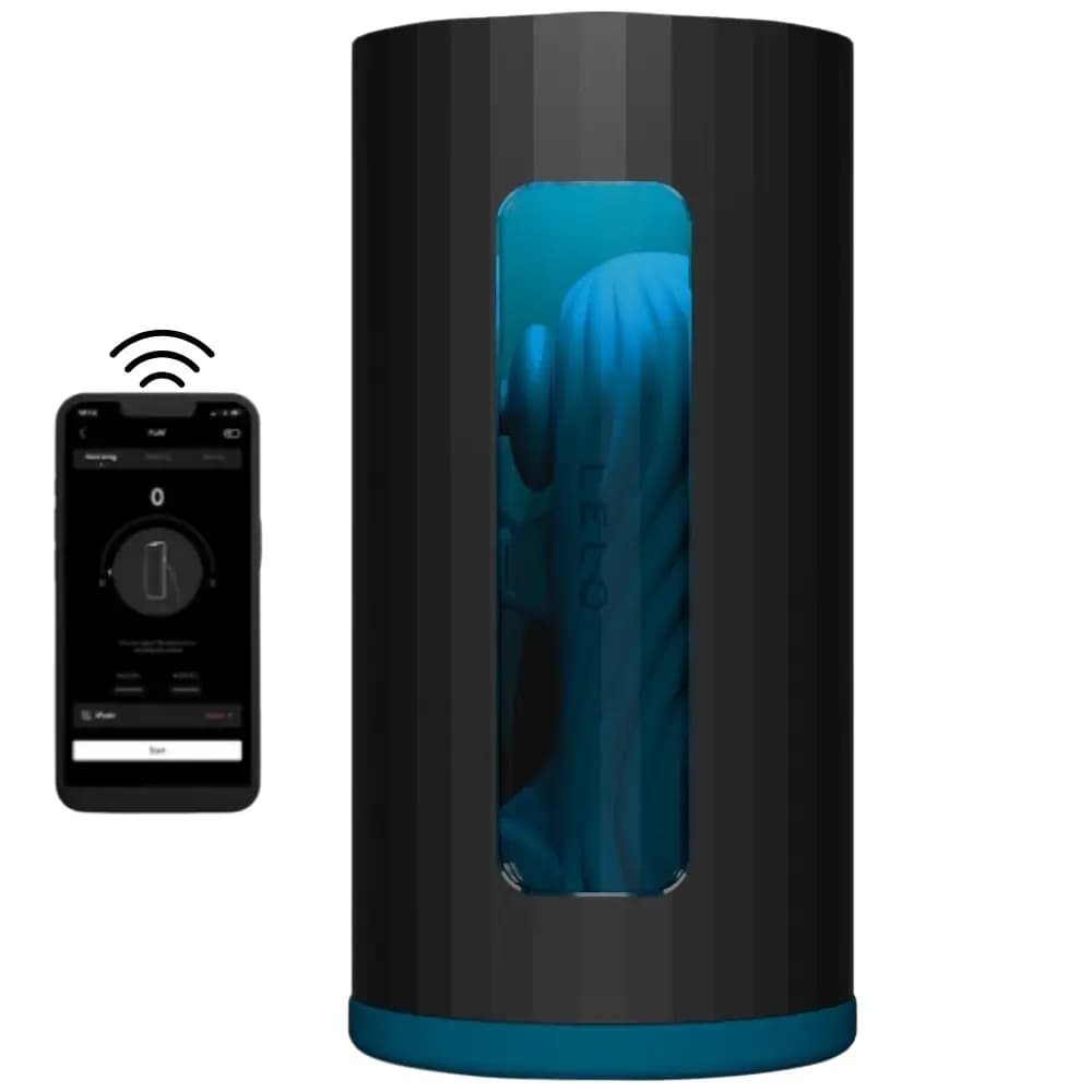 Lelo F1S V3 Teal Masturbator sa kontrolom aplikacije, dvostrukim motorom, senzorom i AI interakcijom