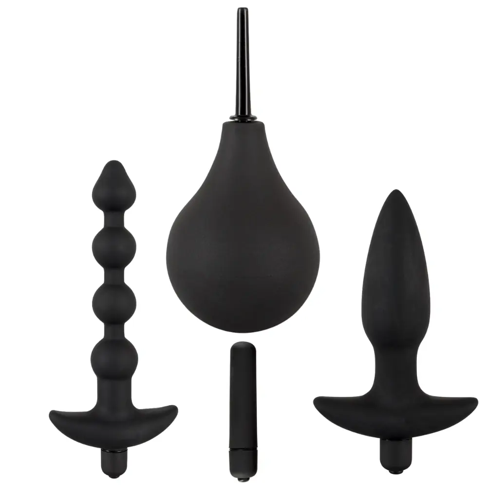 Black Velvets Anal Set Čistaća Pumpa i Vibrator