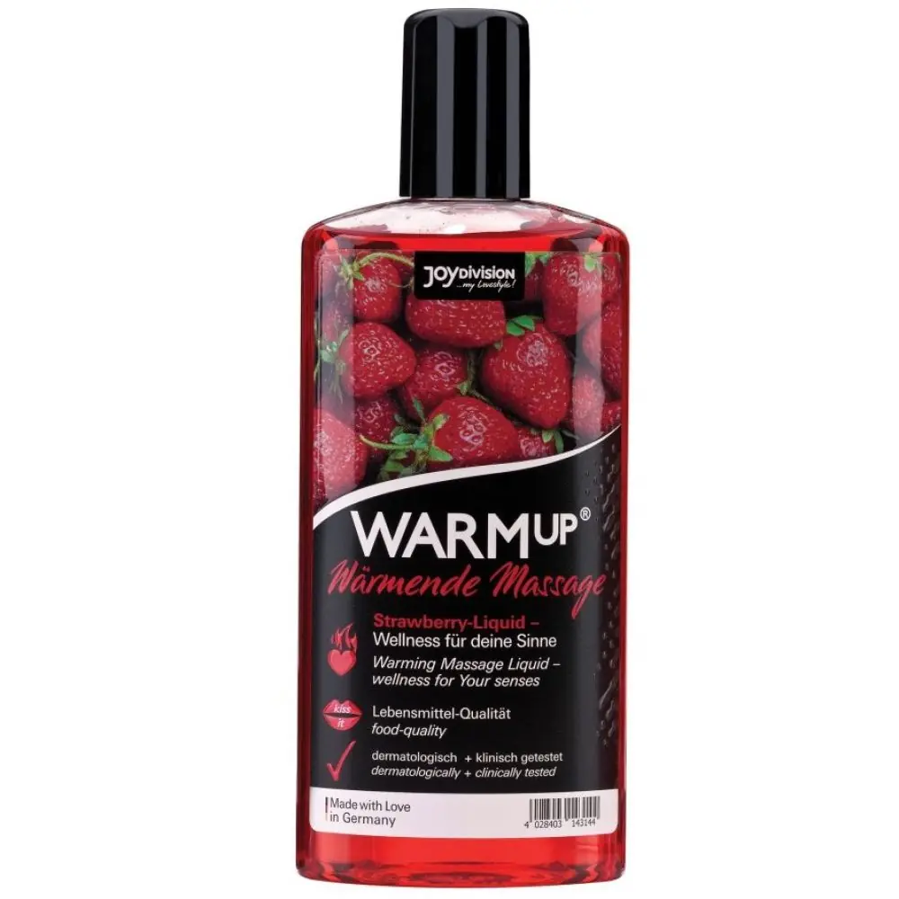 Joy Division Warmup gel za podmazivanje s jagodičnim aromom 150 ml
