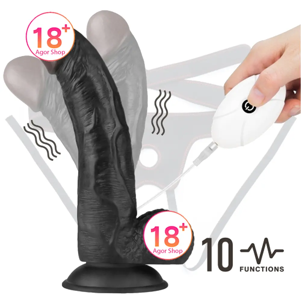 Lovetoy Vibrirajući Easy Strapon Set 8.5'' Pojasni vezani titrirački penis