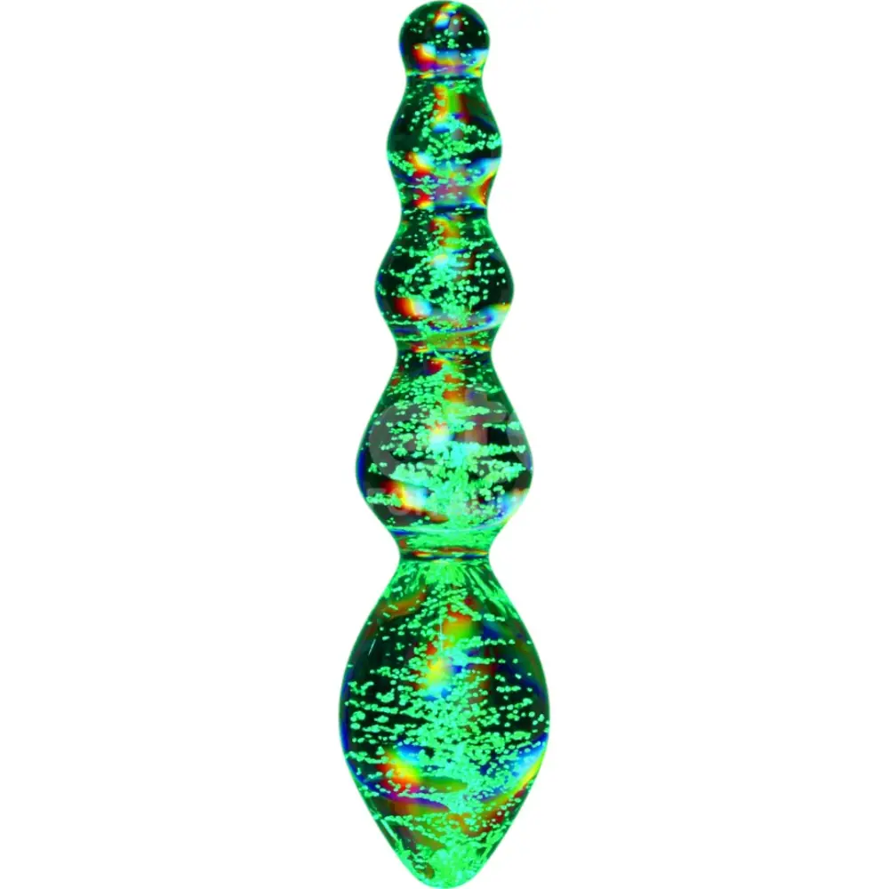 Lovetoy Glow-in-the-dark Twilight Gleam Stakleni Dildo – Zavodljivi Orbiti