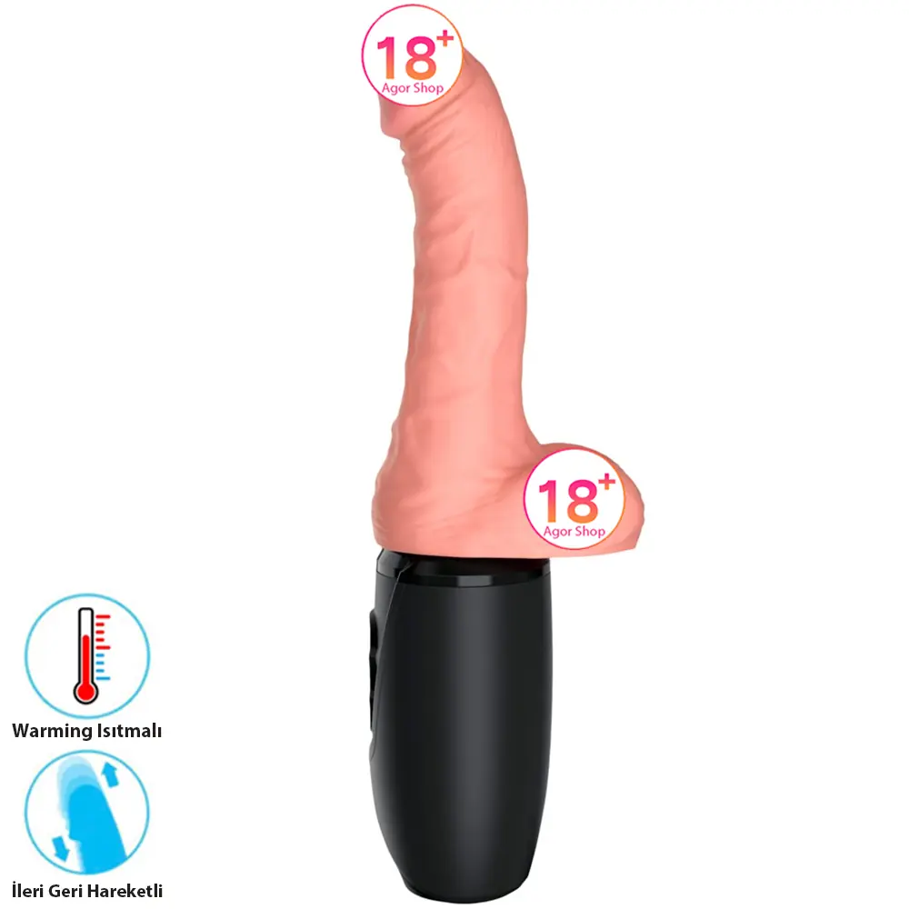 Pipedream King Cock Plus Triple Threat 6,5-inčni zagrijavajući i napred-nazad pokretni penis