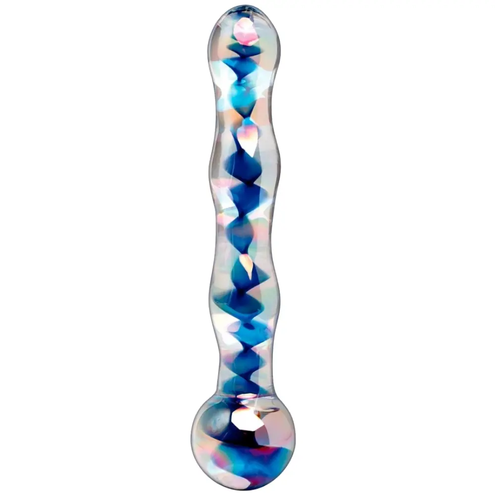 Pipedream Icicles No. 8 ručno pušeni stakleni maser dildo