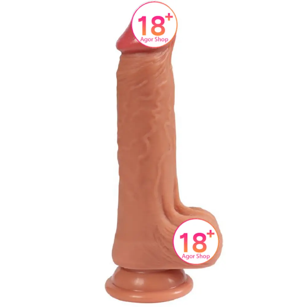 Shequ Dildo Series Jack 21 cm Natural Tekstura Realistički Penis