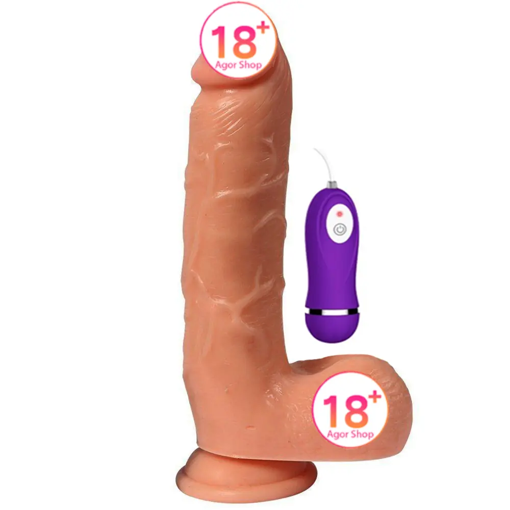 Shequ Adam Ruber Vibrirajući Dildo 21 cm