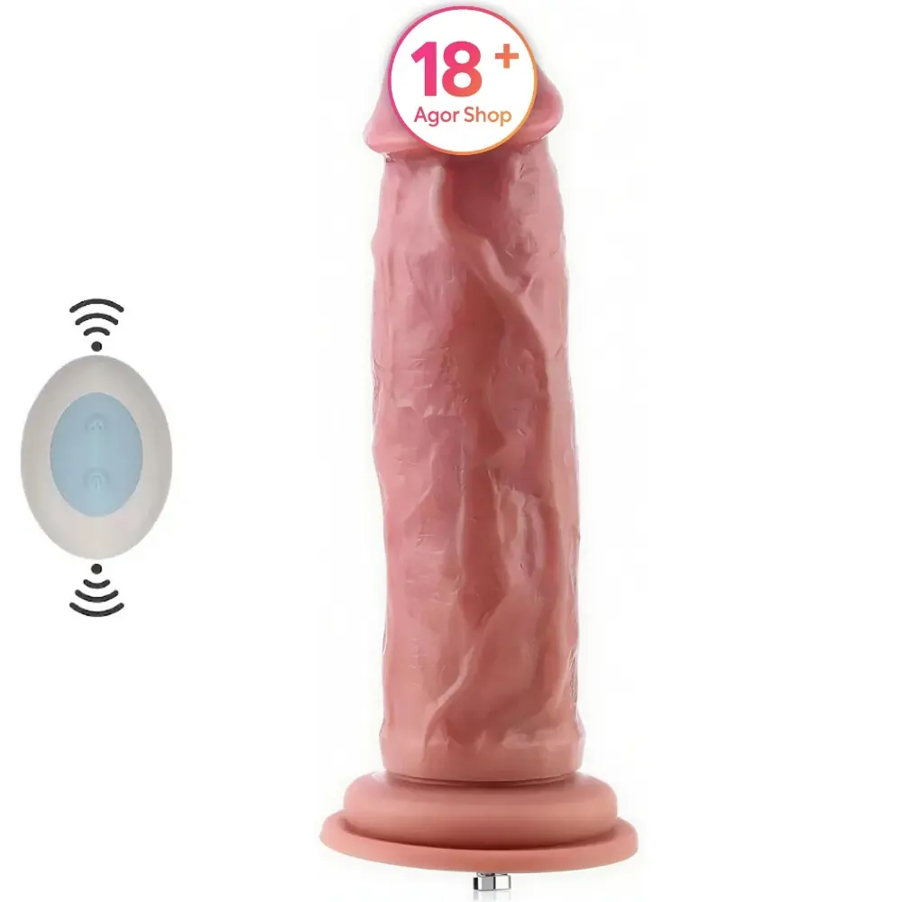 Hismith Premium Sex Machine 9,1" Inc Natural Tekstura Vibrirajući Realistični Penis