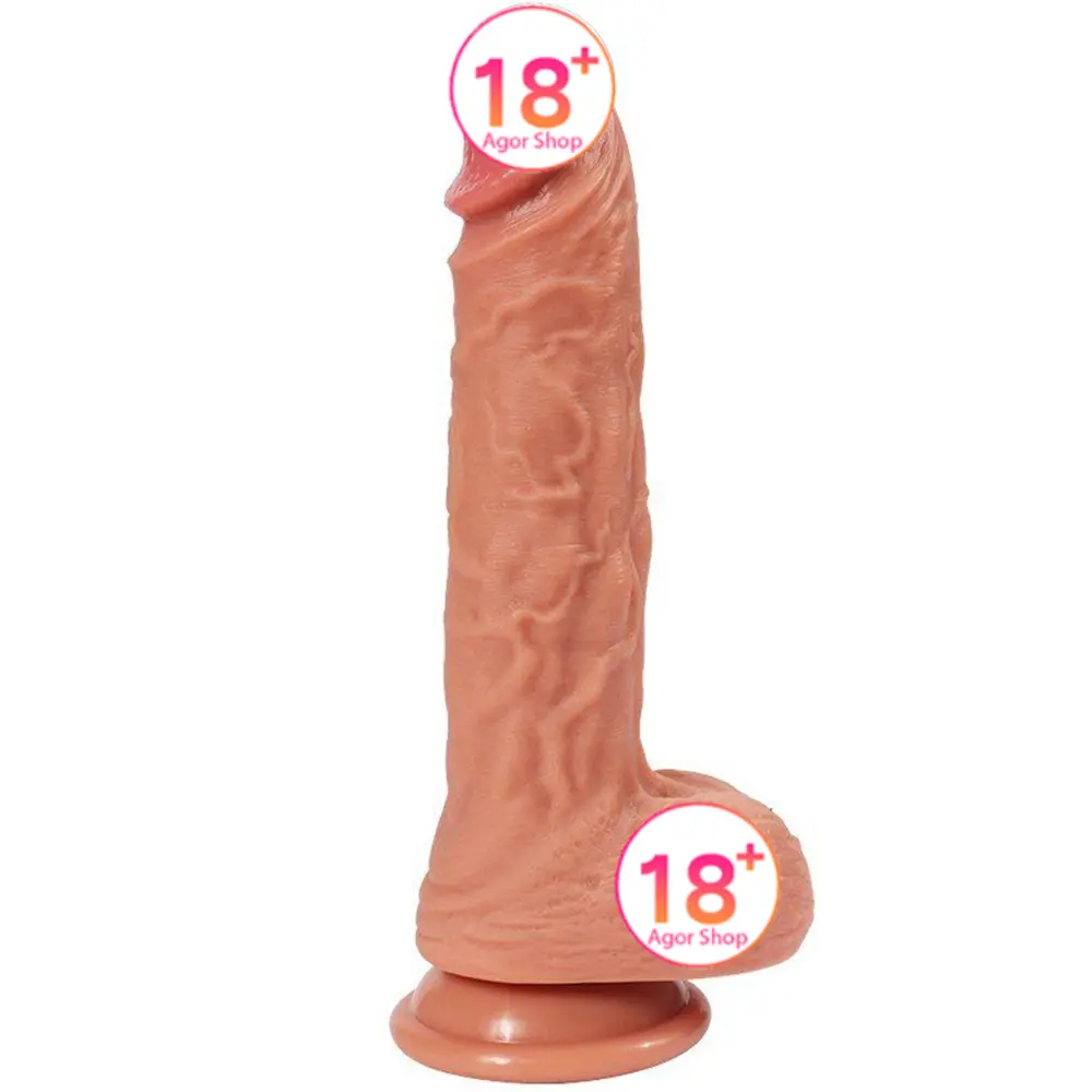 Shequ Dildo Series Dilan 21 cm Natural Tekstura Realistički Penis