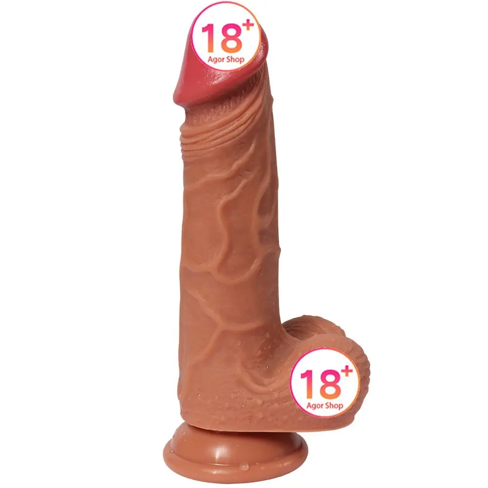 Shequ Dildo Series Hansen Dvostruki Slojeviti 21 cm Realistički Dildo