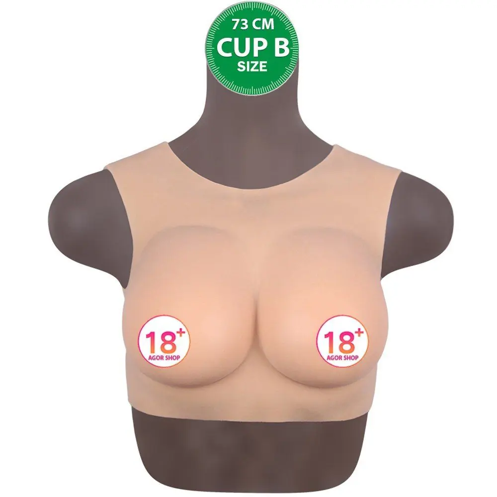 Agor Bodysuit Crossdresser Braun Silikonski Nosivi Grudi Cup B