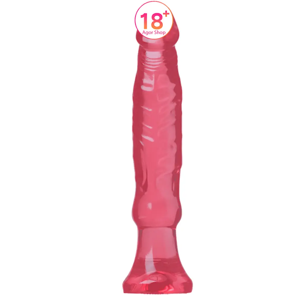 Doc Johnson Crystal Jellies 5,5'' Realistički Penis Crvene Boje