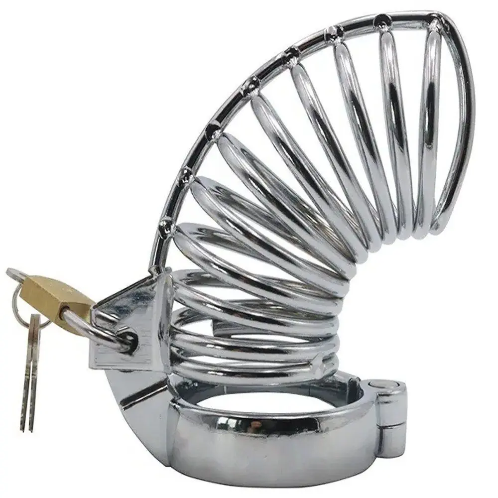 Agor Master Muški Chastity Metal Prisoner Kavez Za Penis 50 mm