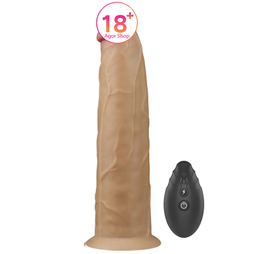 Lovetoy Dual Layered Silikonski Rotator 23 cm Pokretni Realistični Penis LV410211