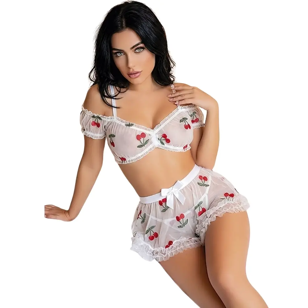 Agor Fantasy Wear fantazija set sa tulsom i suknjom s trešnjom uzorkom