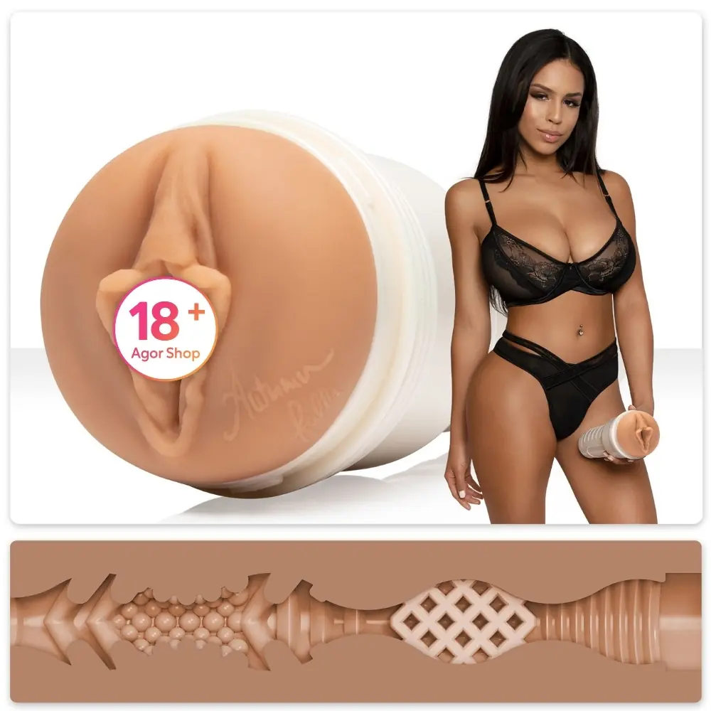 Original Fleshlight Girls Autumn Falls Cream Realistična Vaginalna Masturbator