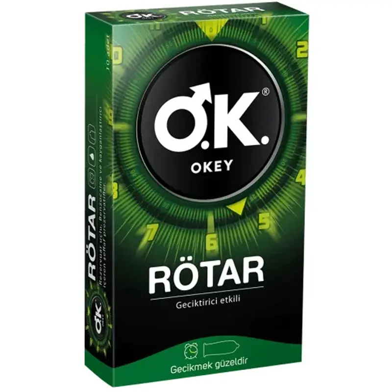 Okey Rotar kondom sa odgodjenim efektom – paket od 10 komada