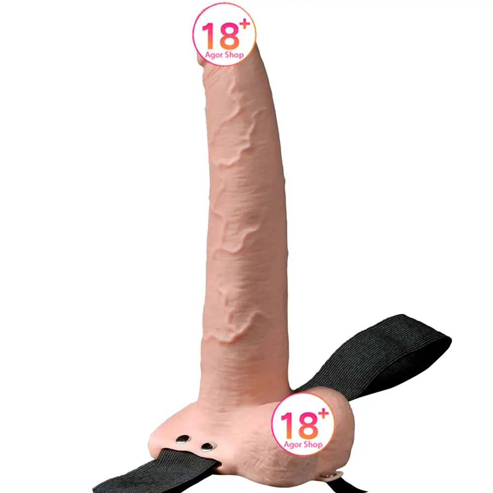 Pipedream Fetish Fantasy Series 9" šuplji punjivi remeni penis