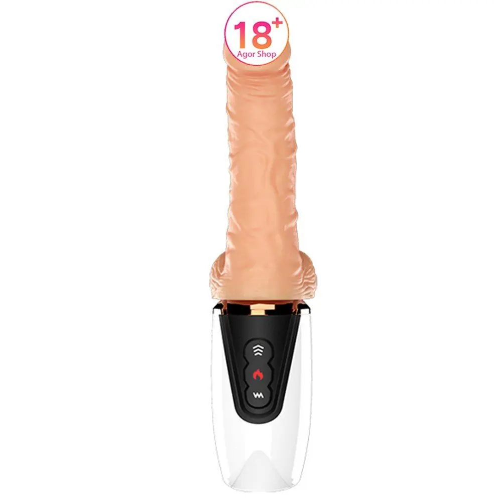 Dibe masažer za seks mašina sa grijanje naprijed-nazad vibrator